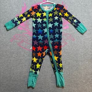 Little Sleepies Bamboo Shades Of Stars Zippy 2-Way Zipper Sleeper Pajamas 3-6 Mo